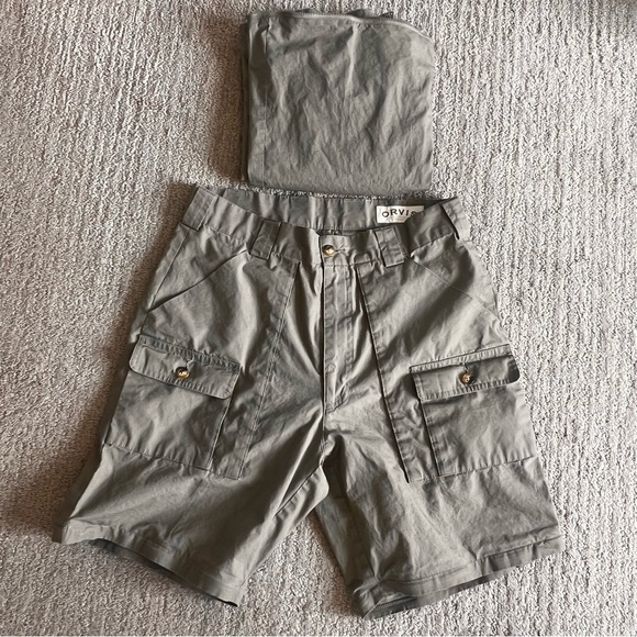 Orvis Convertible Hiking Pants Olive Green Men’s size 32 - Picture 7 of 8